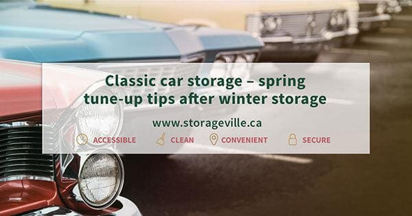 Classic car storage – spring tune-up tips after winter storage - Storage Winnipeg - StorageVille