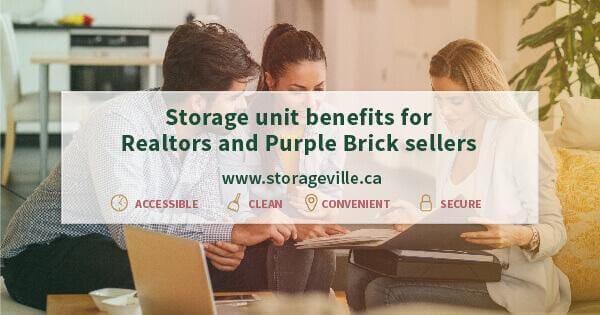 Storage Unit benefits for Realtors and Purple Brick sellers - Purple Brick Sellers Winnipeg - Realtors and Purple Brick Sellers - Winnipeg Storage Units - StorageVille