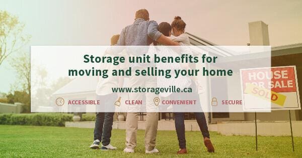 Storage unit benefits for moving and selling your home - Moving Homes - Home Sellers Winnipeg - Moving Boxes Winnipeg - Winnipeg Storage Units - StorageVille