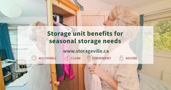 Storage unit benefits for seasonal storage needs - Seasonal Storage Winnipeg - Winnipeg Storage Units - Storage Unit Winnipeg - StorageVille