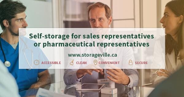 Self-storage for sales representatives or pharmaceutical representatives - Secure Storage Winnipeg - Winnipeg Self-Storage - Storage Units Winnipeg - StorageVille