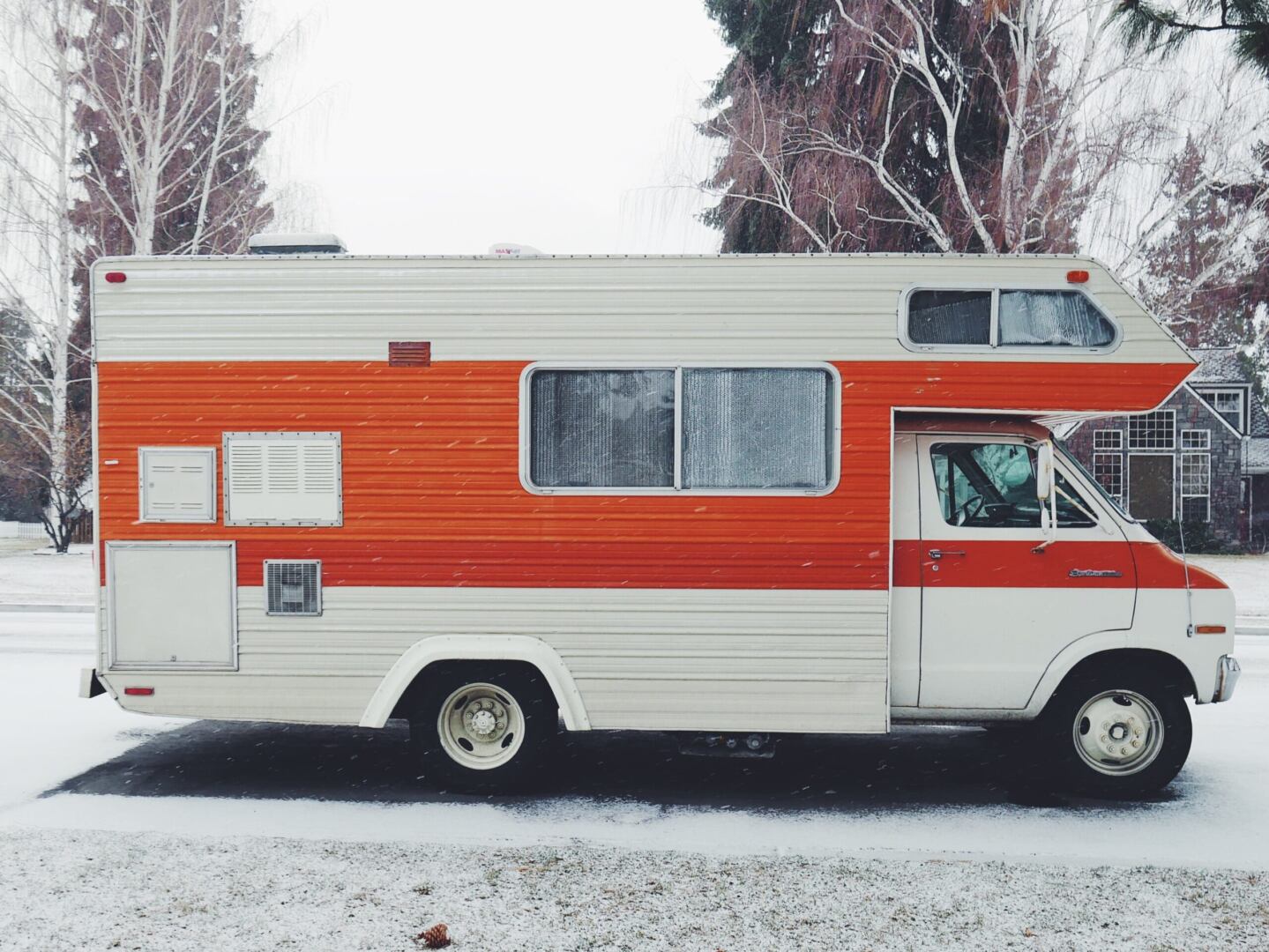 RV in the winter time